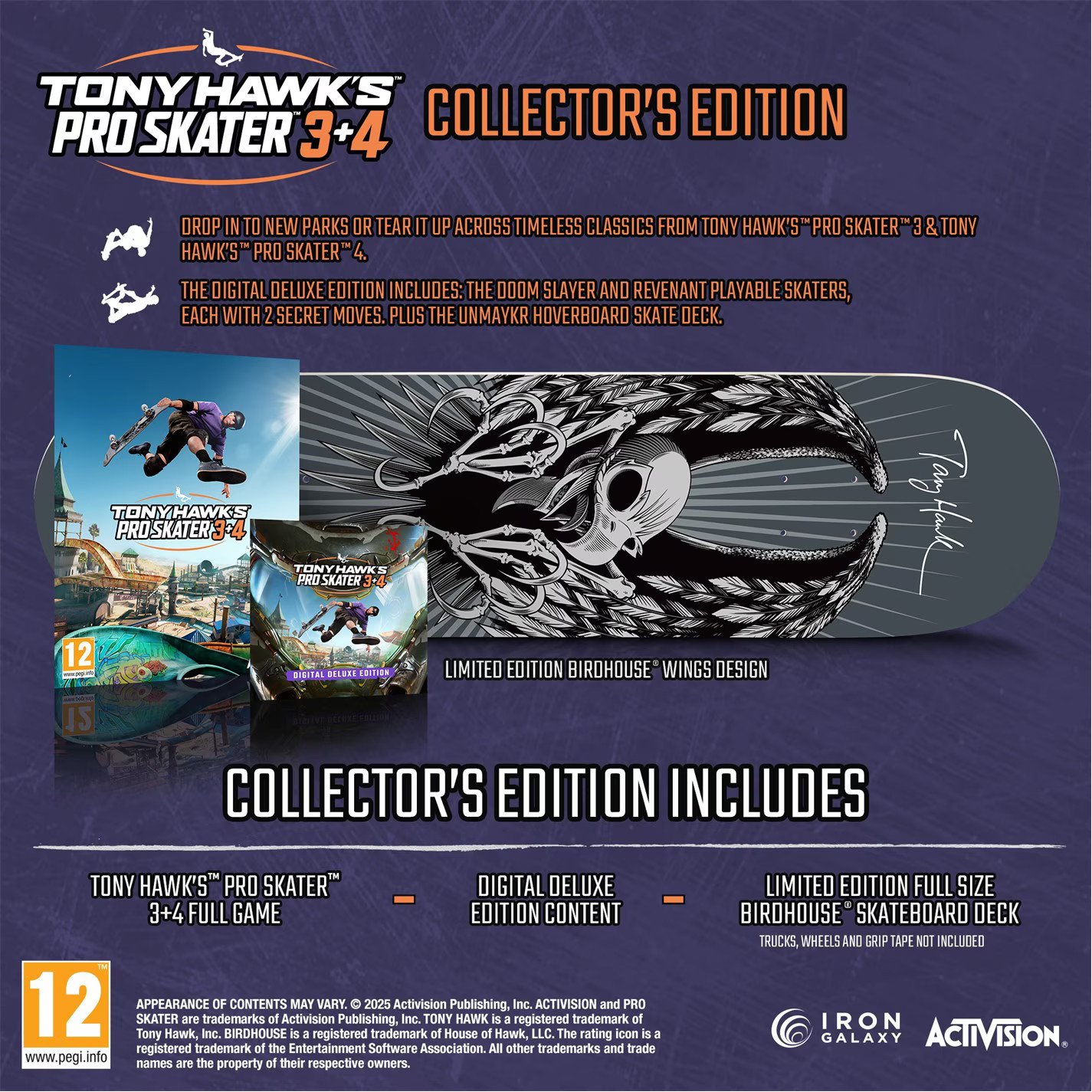 Tony Hawk's Pro Skater 3+4 Collector's Edition