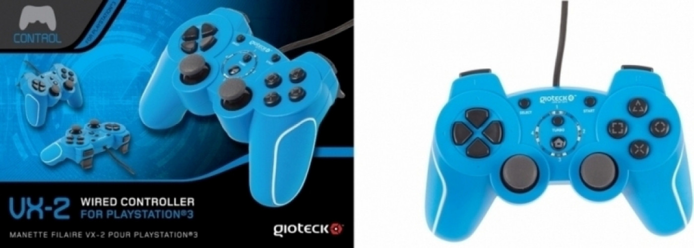 Image of Gioteck VX-2 Wired Controller (Blue)