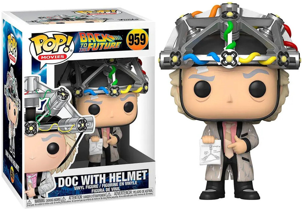 Back to the Future Funko Pop Vinyl: Doc with Helmet afbeelding