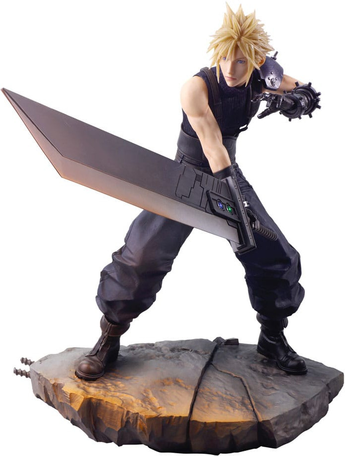 Final Fantasy VII Rebirth Static Arts Gallery Figure - Cloud Strife afbeelding