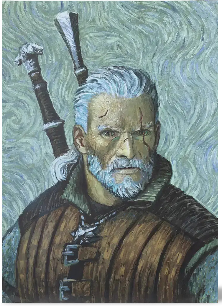 The Witcher Art Print - VanGogh (30x40cm)