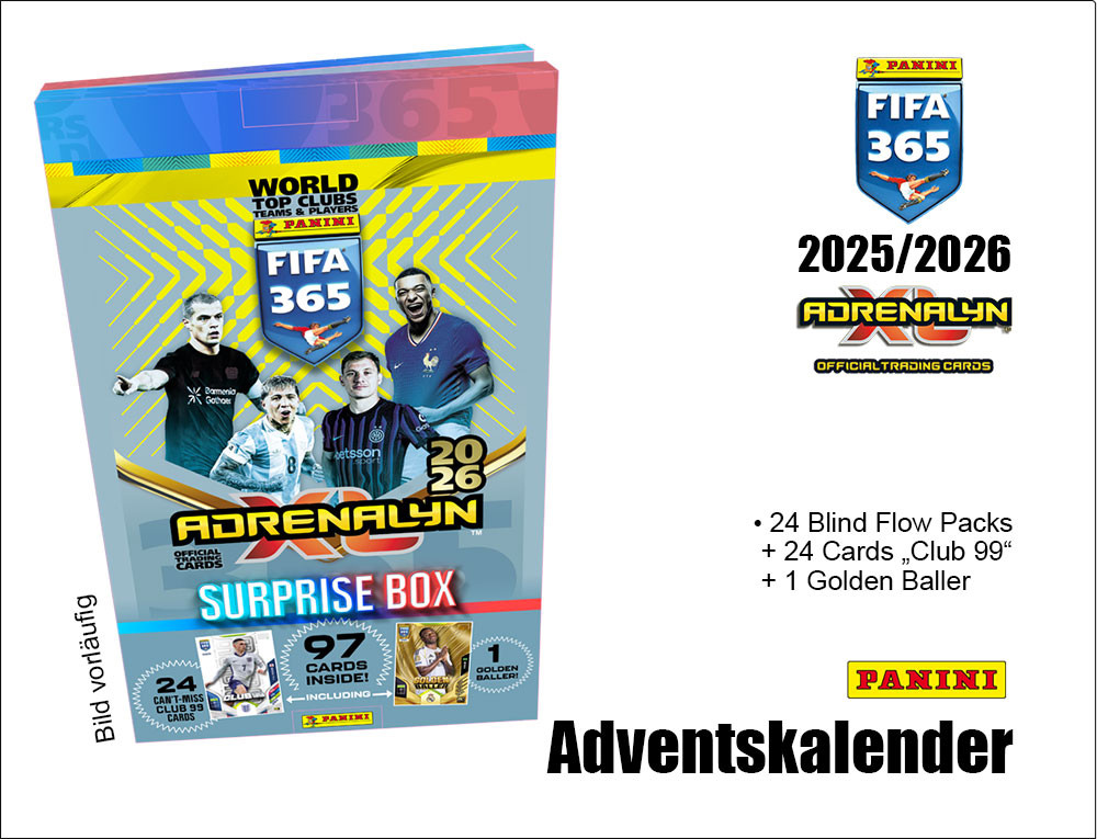 Adrenalyn XL Fifa 365 TCG 25/26 Advent Calendar afbeelding