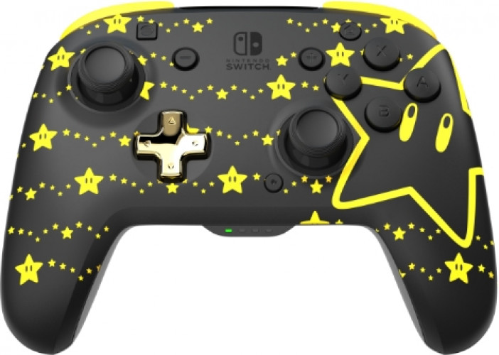 PDP Wireless Rematch Controller - Mario Super Stars Glow in the Dark