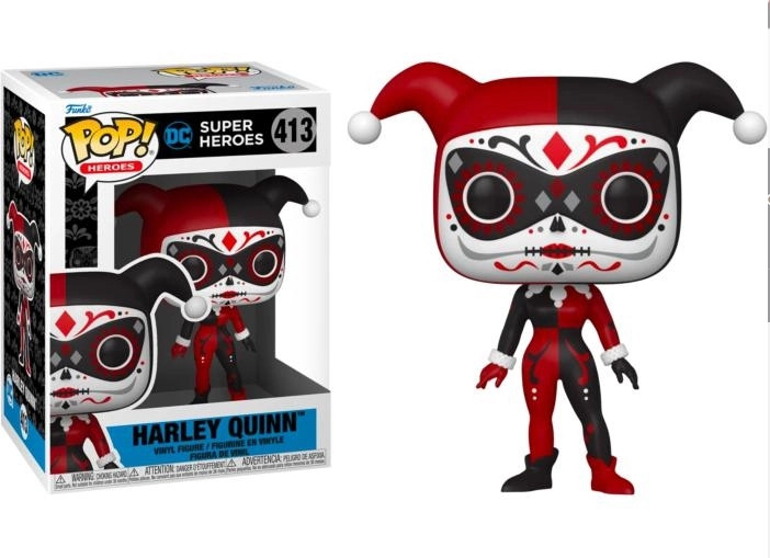 DC Super Heroes Dia de los Muertos Pop Vinyl Harley Quinn