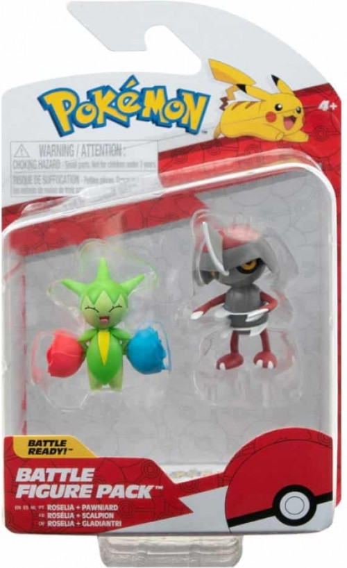Pokemon Battle Figure Pack Roselia & Pawniard