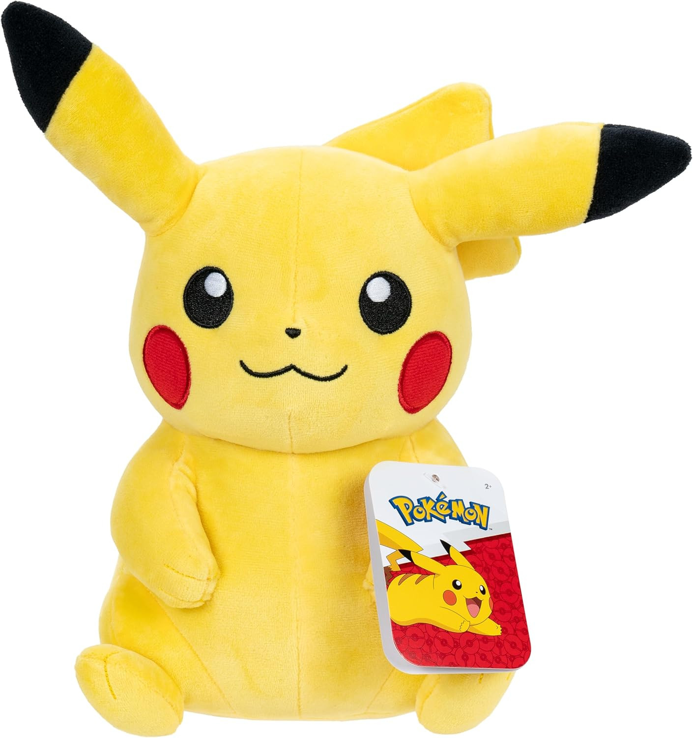 Pokemon Pluche - Smiling Pikachu (Jazwares) (30cm) afbeelding