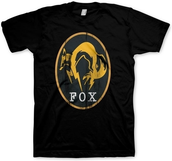 Image of Metal Gear Solid 5 Ground Zeroes T-Shirt Fox Logo