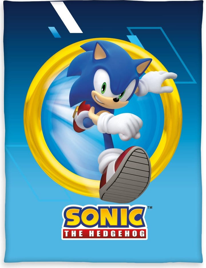 Herding Sonic the hedgehog - Sonic Fleece Blanket