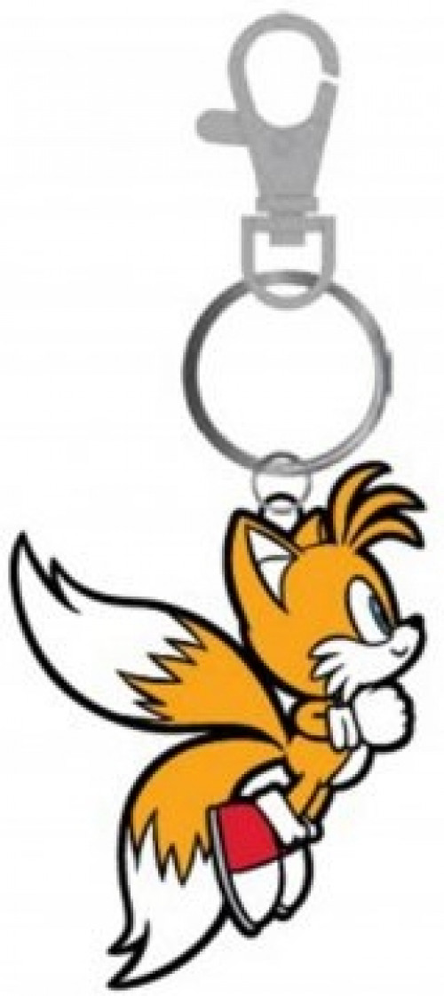 Sonic the Hedgehog - Tails Running Rubber Keychain