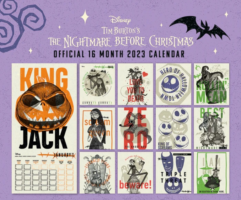Disney The Nightmare before Christmas Calendar 2023