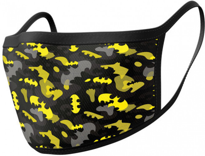 Batman Face Mask Set - Camo Yellow
