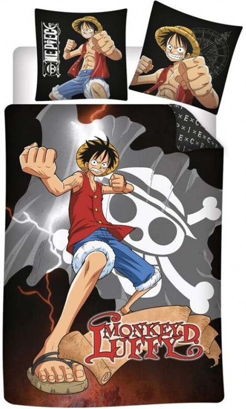 One Piece - Monkey D. Luffy 1 Persoons Dekbedovertrek (140cm x 200cm)