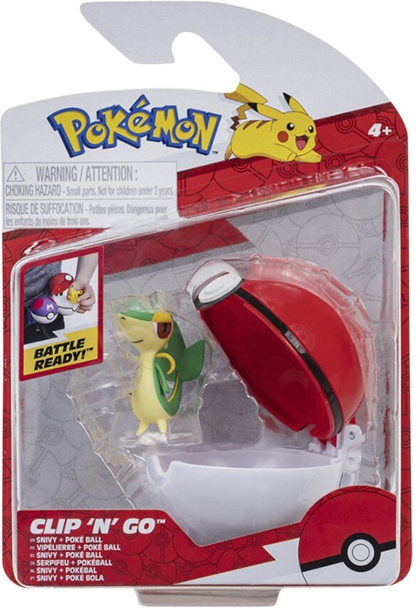 Pokemon - Clip 'N' Go - Snivy + Poke ball