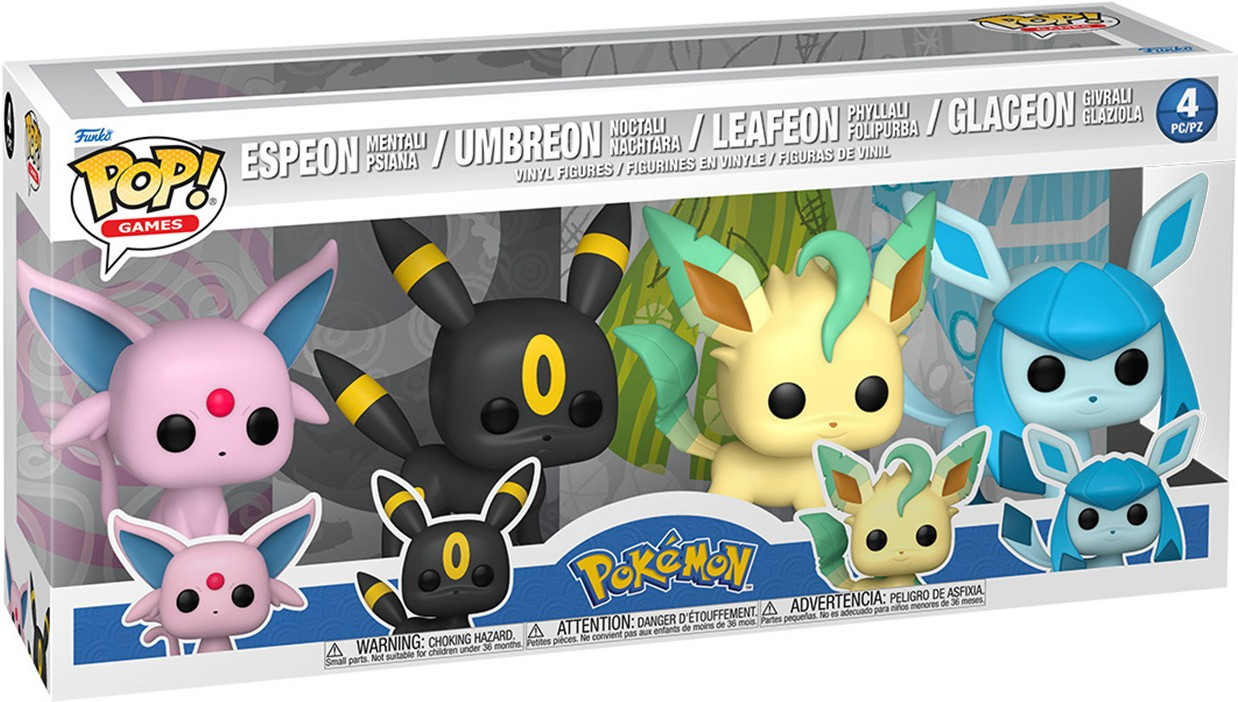 Pokemon Funko Pop Vinyl 4-Pack: Espeon / Umbreon / Leafeon / Glaceon