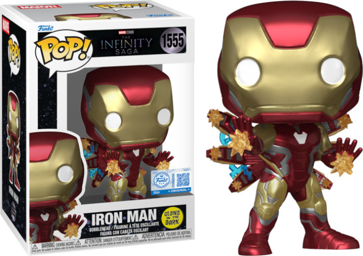Marvel The Infinity Saga Avengers End Game Funko Pop Vinyl: Iron Man (Glow in the Dark) (1555)