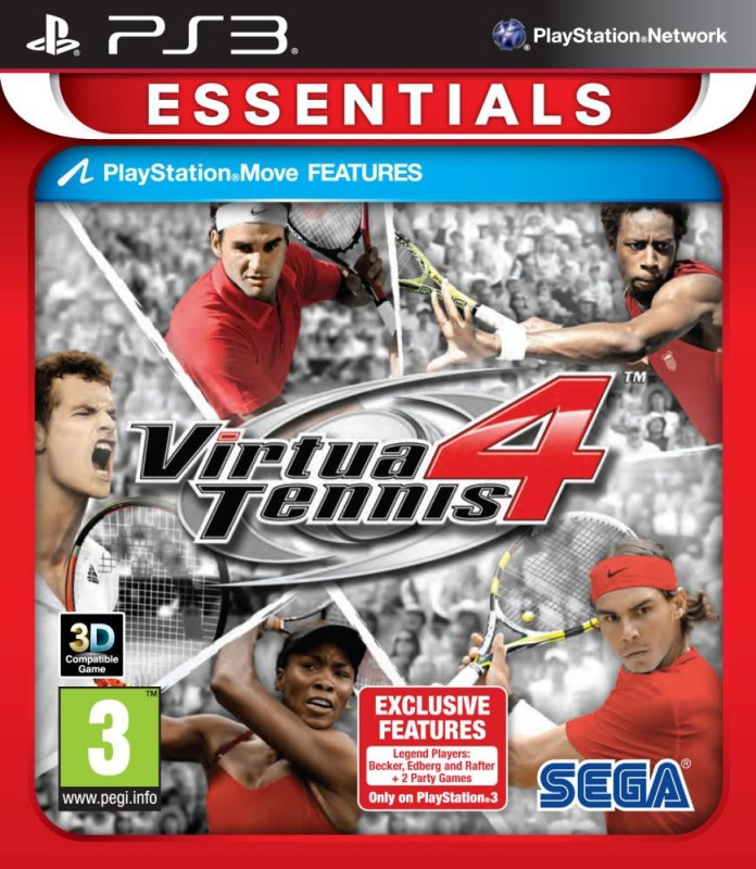 Image of Virtua Tennis 4 (Move Compatible)(essentials)