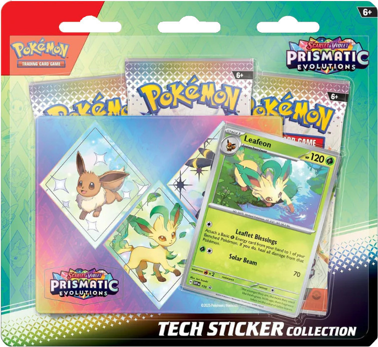 The Pokemon Company Pokemon TCG Prismatic Evolution Tech Sticker Collection - Leafeon
