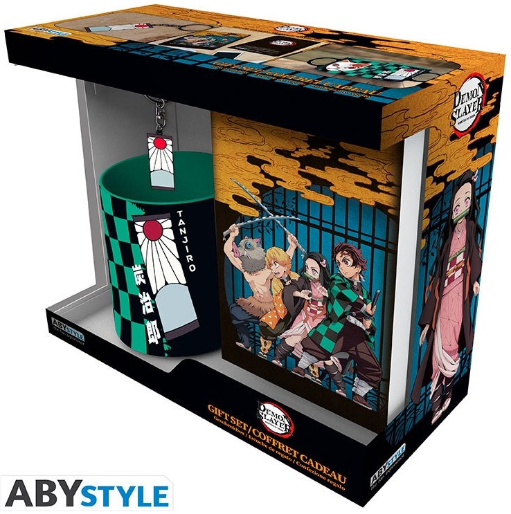 Demon Slayer - Mug + Keychain + Pocket Notebook Gift Set
