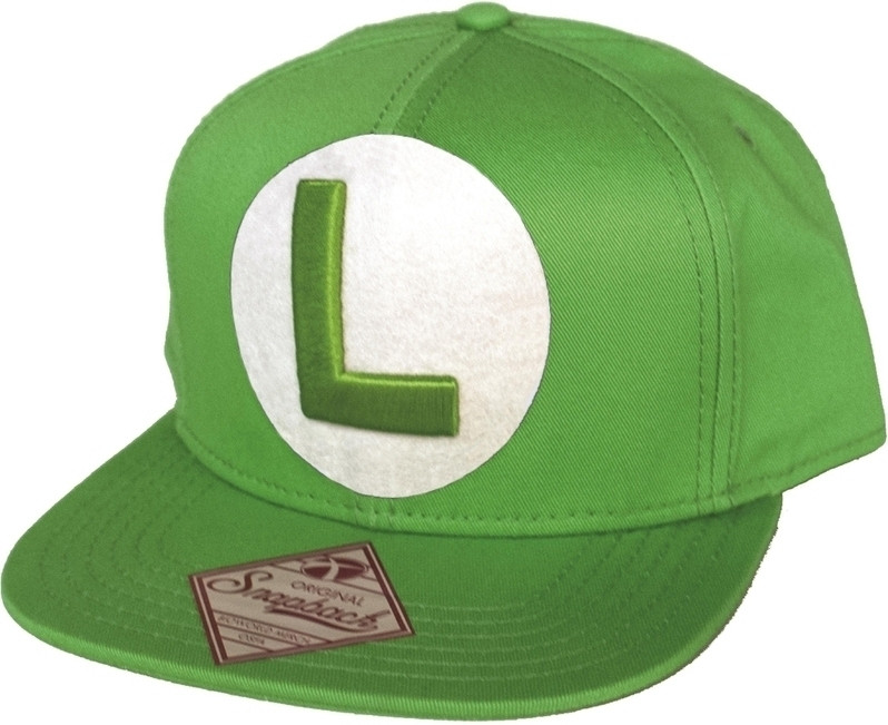 Image of Nintendo - Green Snapback Cap with Luigi Logo