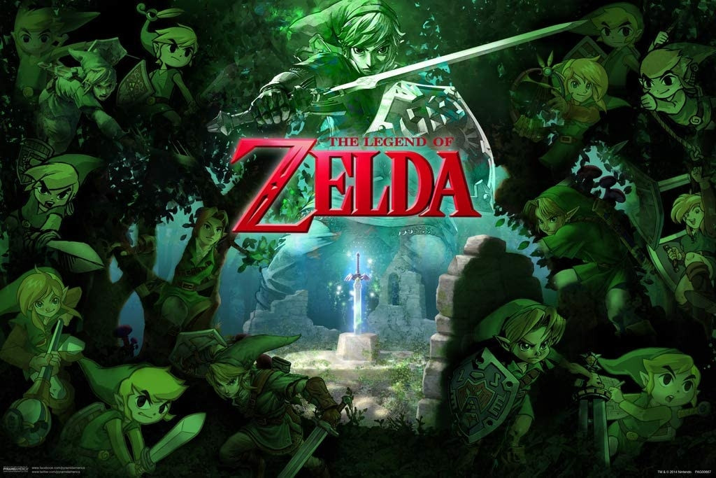 The Legend of Zelda Framed Print - Forest (46x31cm)