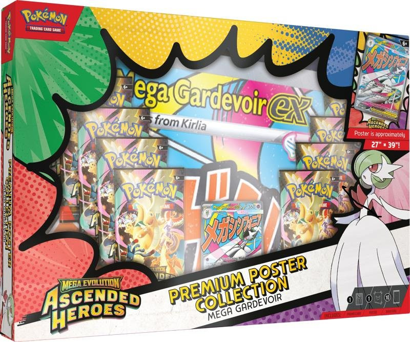 Pokemon TCG Ascended Heroes Premium Poster Collection Set - Mega Gardevoir
