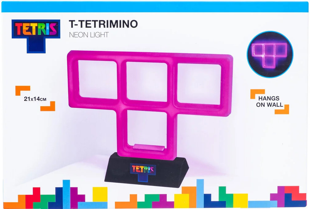 Tetris - Neon Light Paars afbeelding
