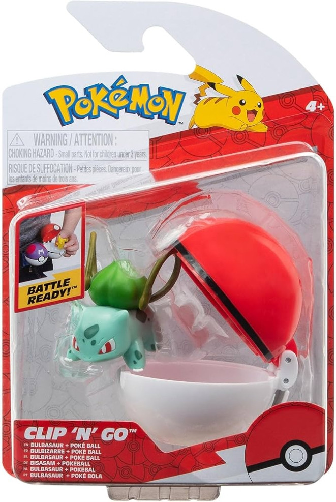 Pokémon - Speelfiguur - Clip 'N' Go - Bulbasaur