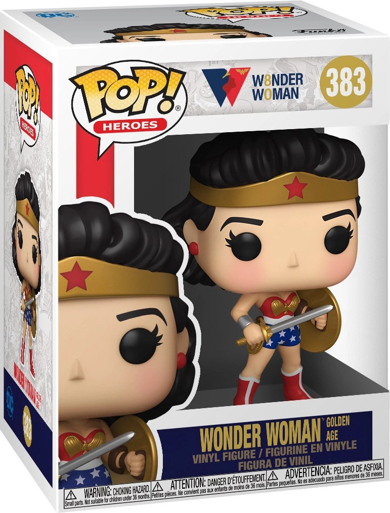 DC Wonder Woman 80th Anniversary Pop Vinyl - Golden Age Wonder Woman