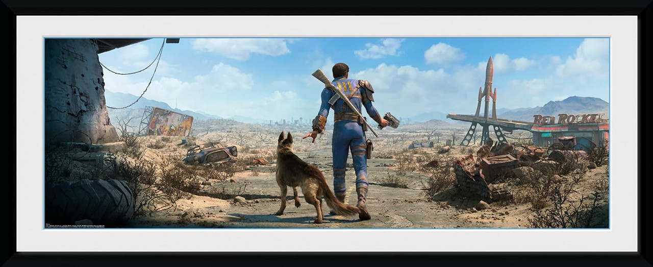 Fallout Framed Print - Sole Male Survivor (30x75cm)