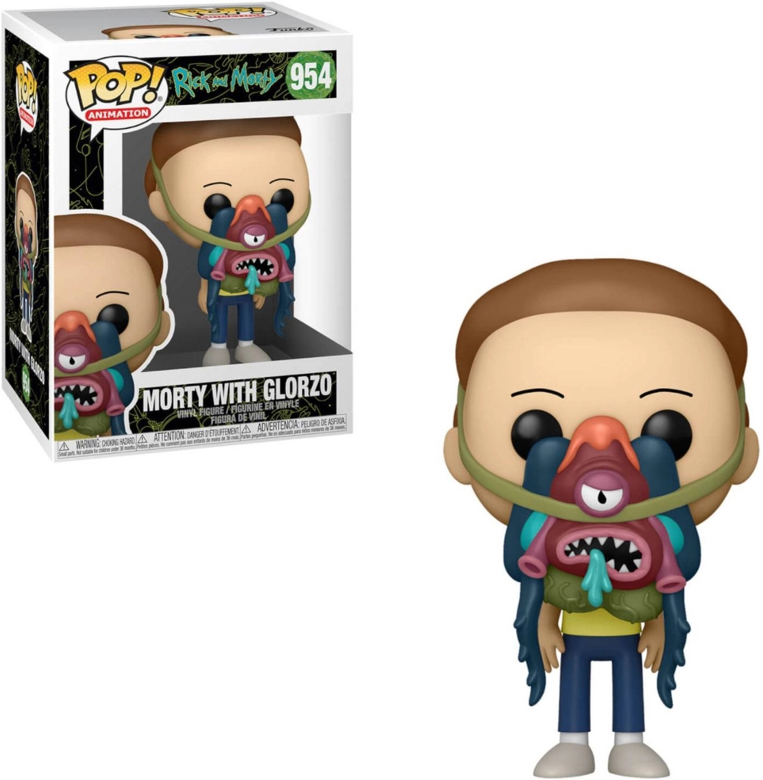 Rick and Morty Pop Vinyl Morty with Glorzo