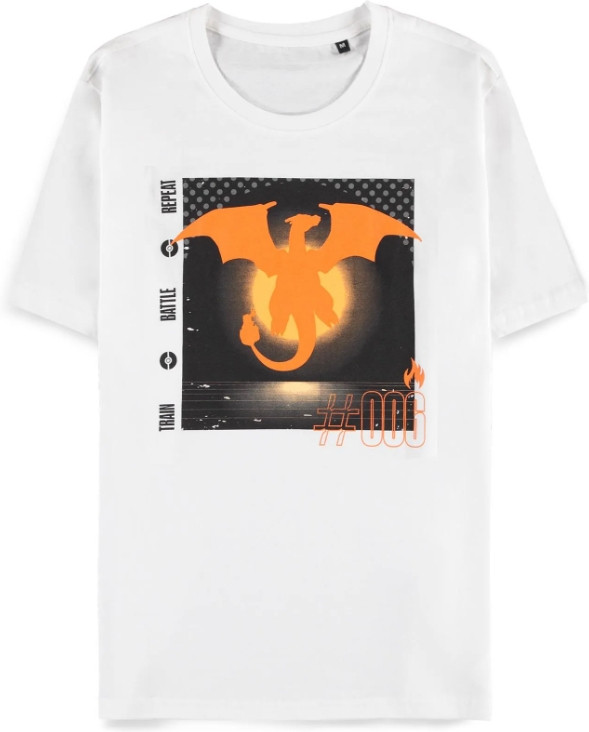 Pokémon Heren Tshirt -2XL- Charizard Wit
