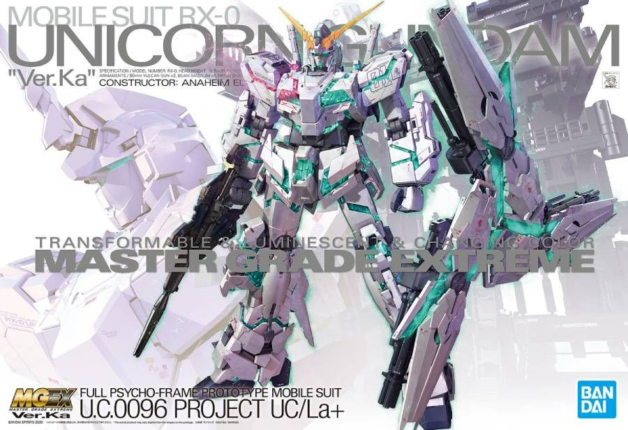 Gundam Master Grade Extreme 1:100 Model Kit - Unicorn Gundam Ver. Ka