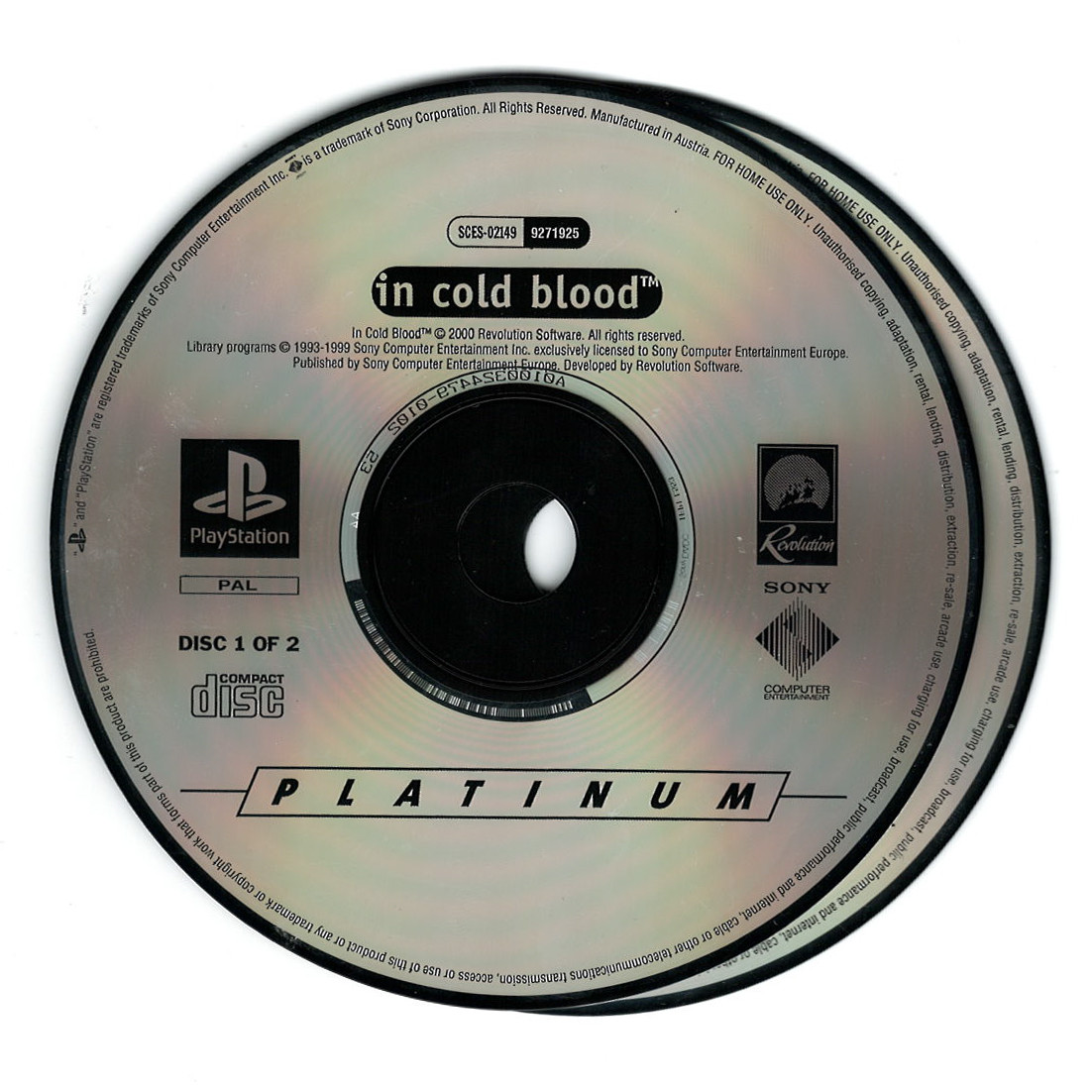 In Cold Blood (platinum)(losse disc)
