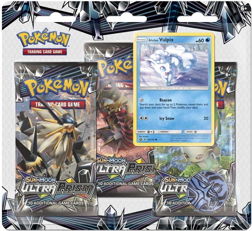 Pokemon Tcg Sun Moon Ultra Prism 3 Pack Alolan Vulpix pokemon kopen in de aanbieding Pokemon Tcg Sun Moon Ultra Prism 3 Pack Alolan Vulpix pokemon kopen in de aanbieding