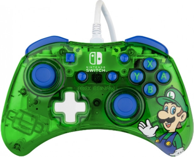 Rock Candy Wired Controller - Luigi Time