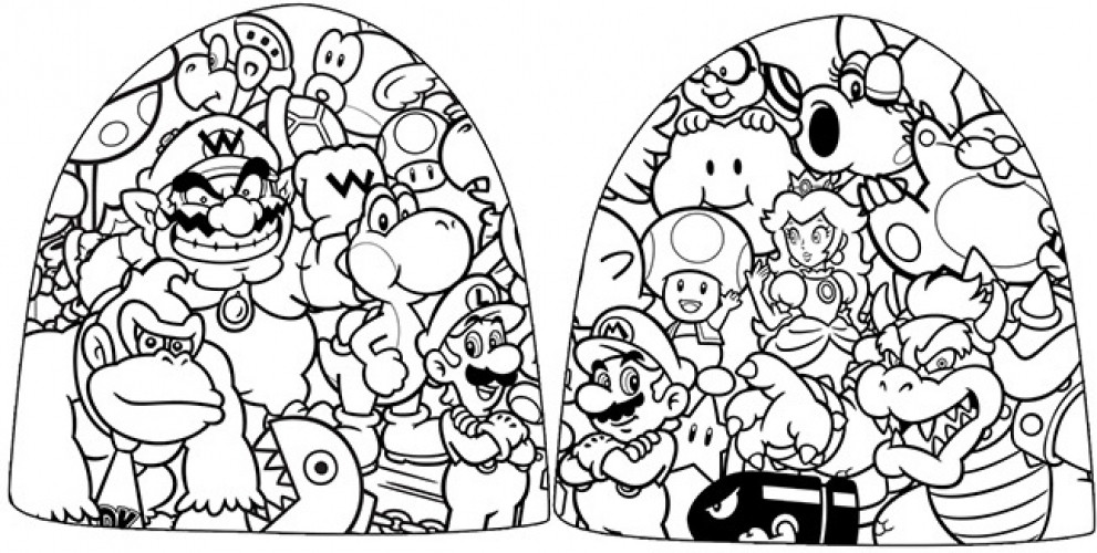 Image of Nintendo - Verschillende Nintendo Karakters - Beanie (Wit)