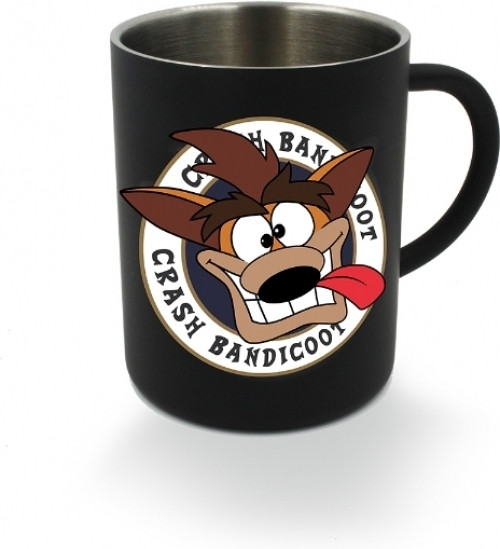Crash Bandicoot - Crash Black Steel Mug