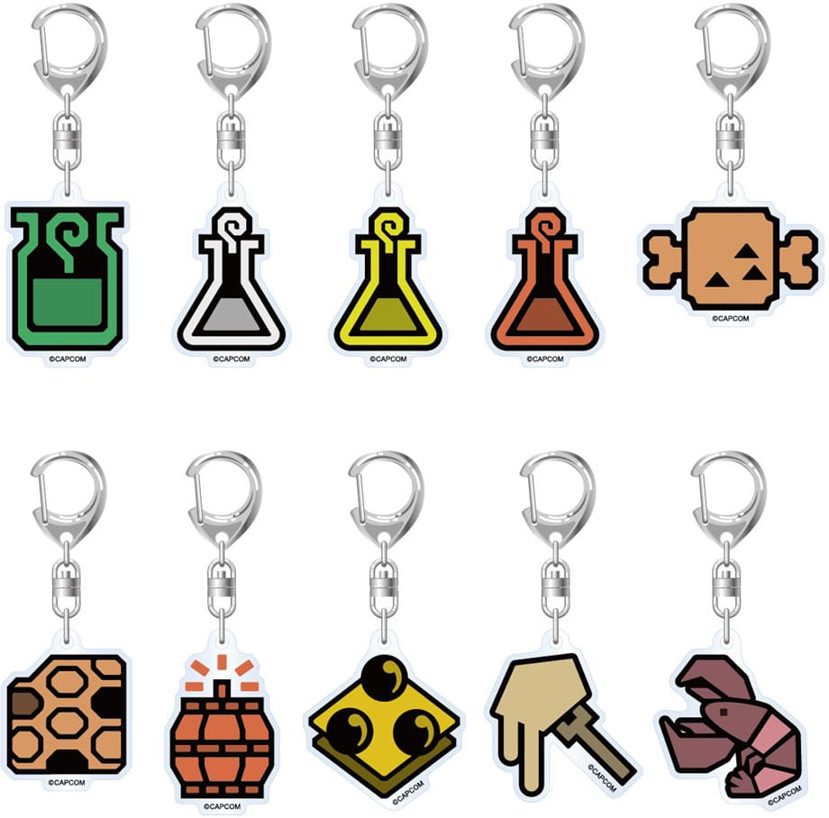 Monster Hunter Wilds Acryl Keychains - Item Icon (Set of 10) afbeelding