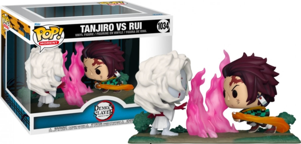 Demon Slayer Kimetsu no Yaiba Pop! Moment Vinyl: Tanjiro vs. Rui afbeelding