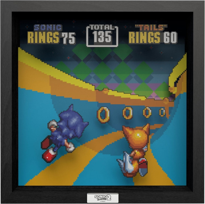 Pixel Frame - Sonic 2 - Special Stage (23cm x 23cm) afbeelding
