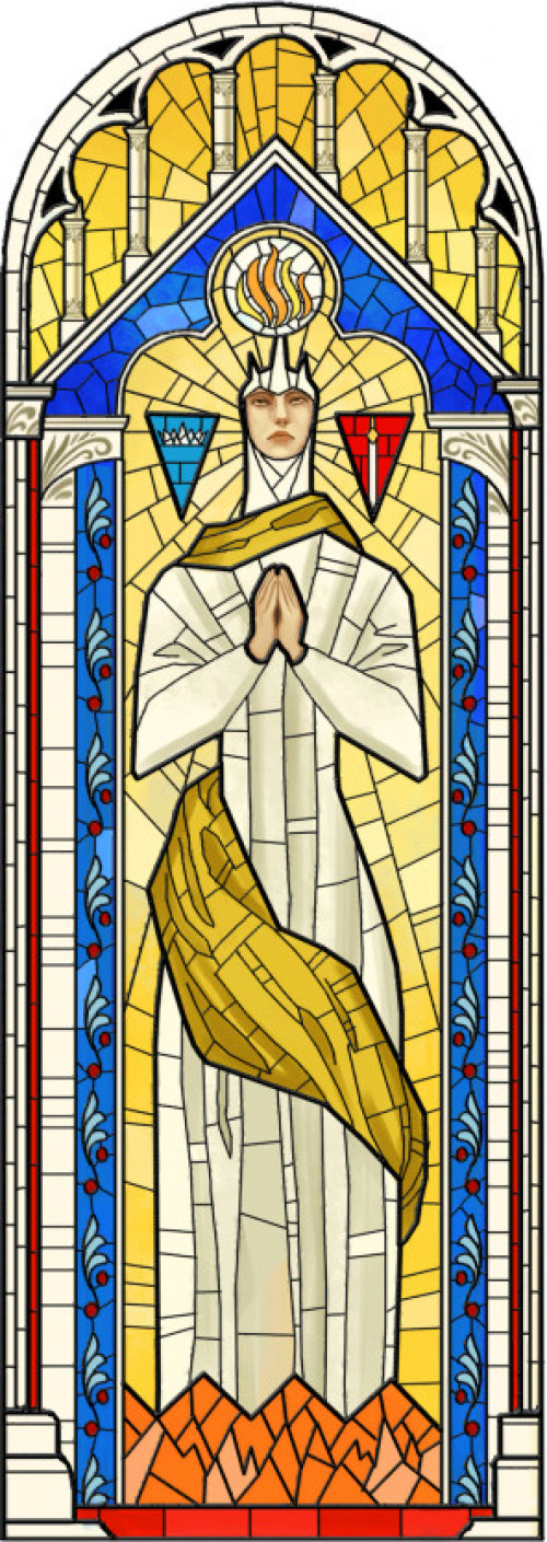 Dragon Age - Andraste Stain Glass Holiday Ornament afbeelding