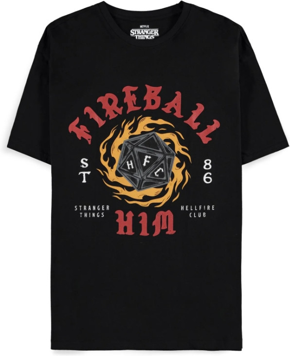 Stranger Things Heren Tshirt -2XL- Fireball Him Zwart
