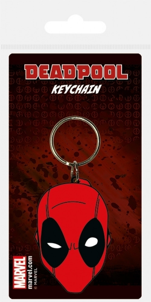 Deadpool - Deadpool Face Rubber Keychain
