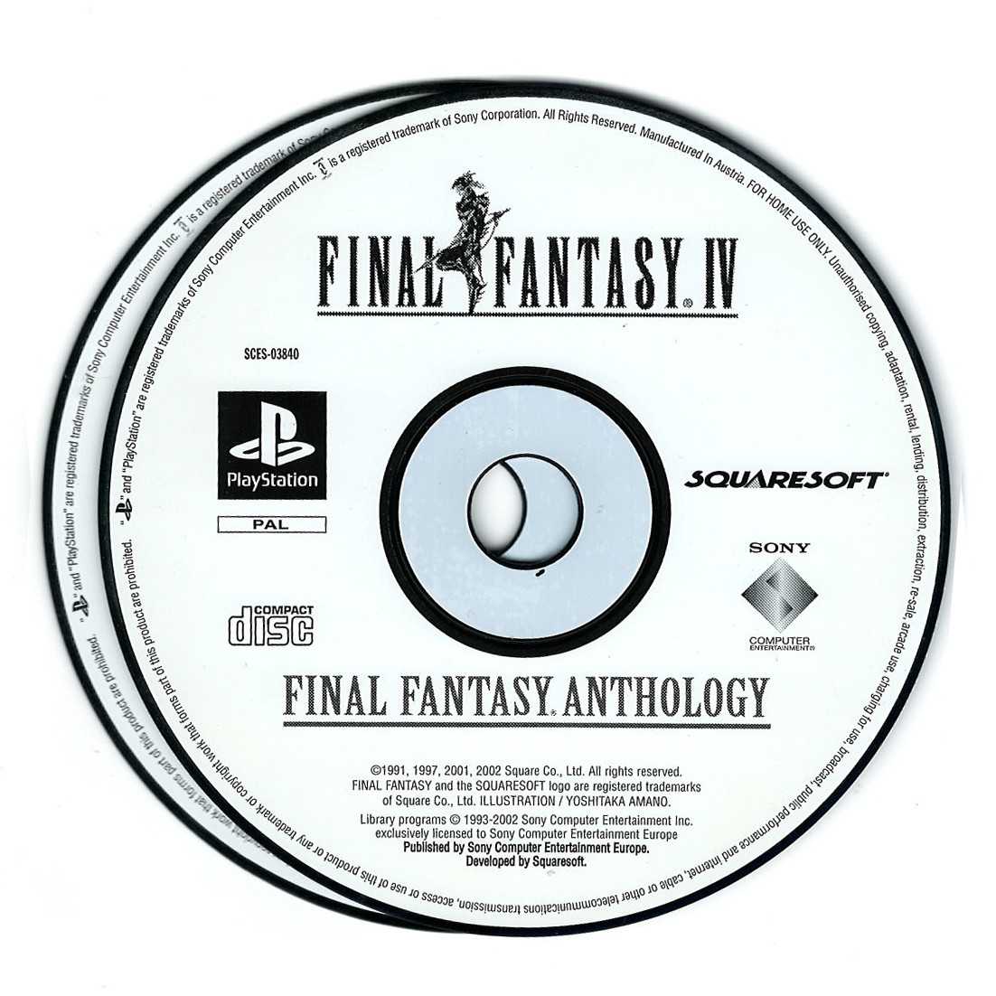 Final Fantasy Anthology (losse discs)