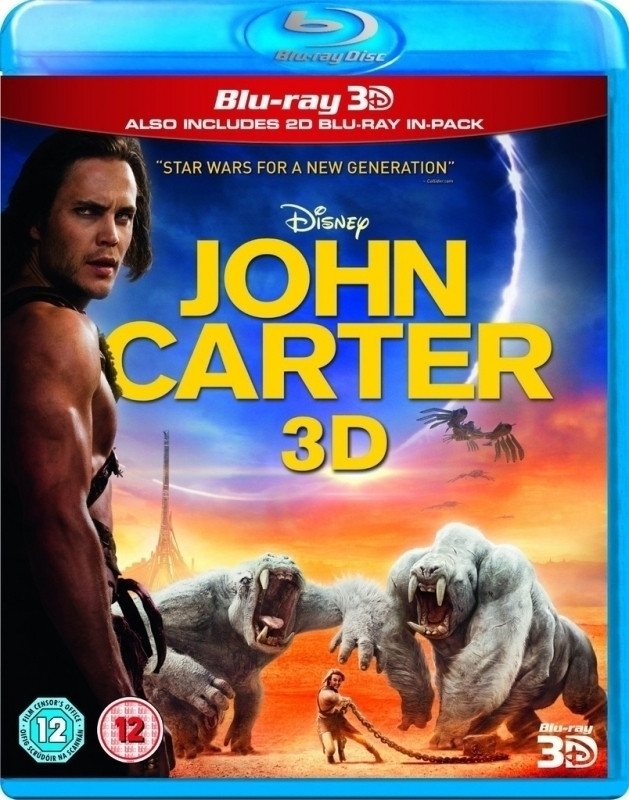 Image of John Carter 3D (3D & 2D Blu-ray)