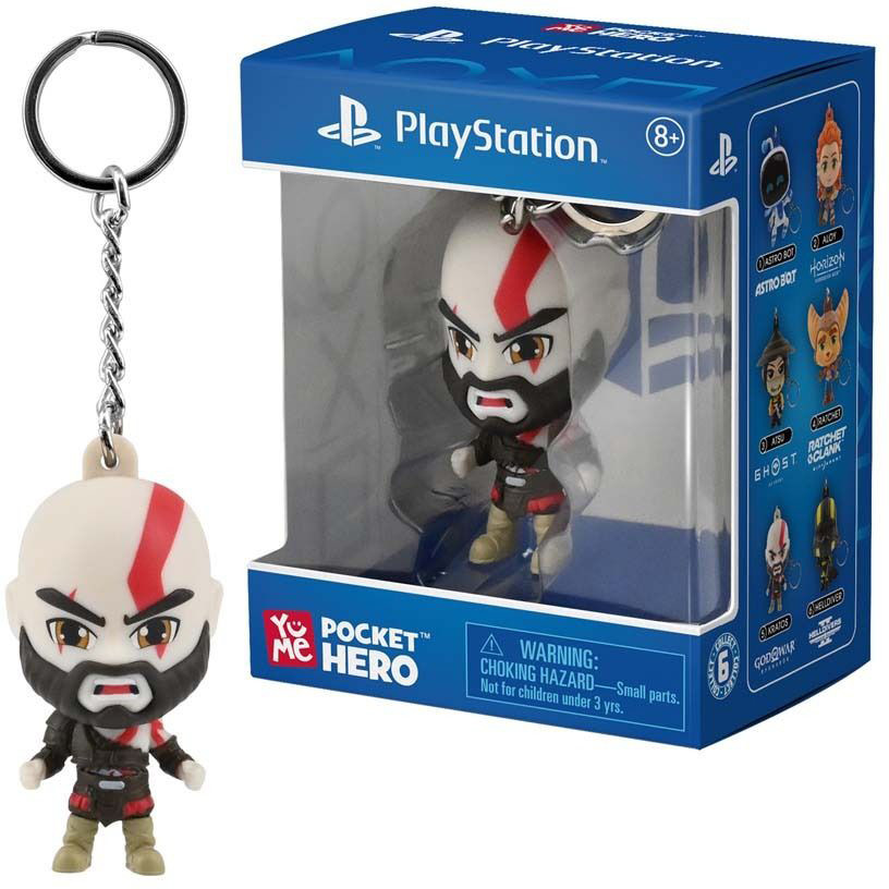 Playstation Pocket Hero Keychain - Kratos