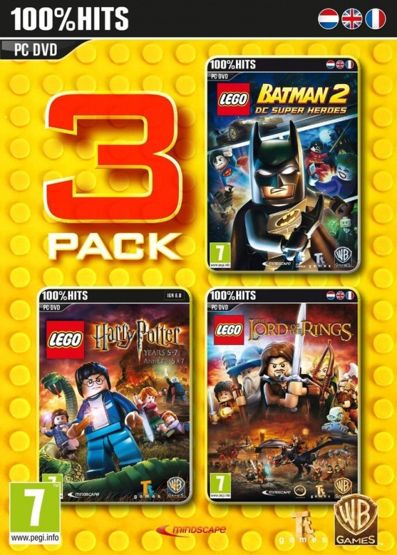 Image of Lego 3 Pack (Batman 2/Harry Potter 5-7/Lord of the Rings)
