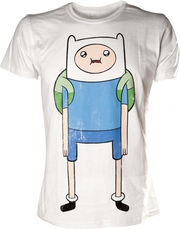 Image of Adventure Time T-Shirt Finn Print White