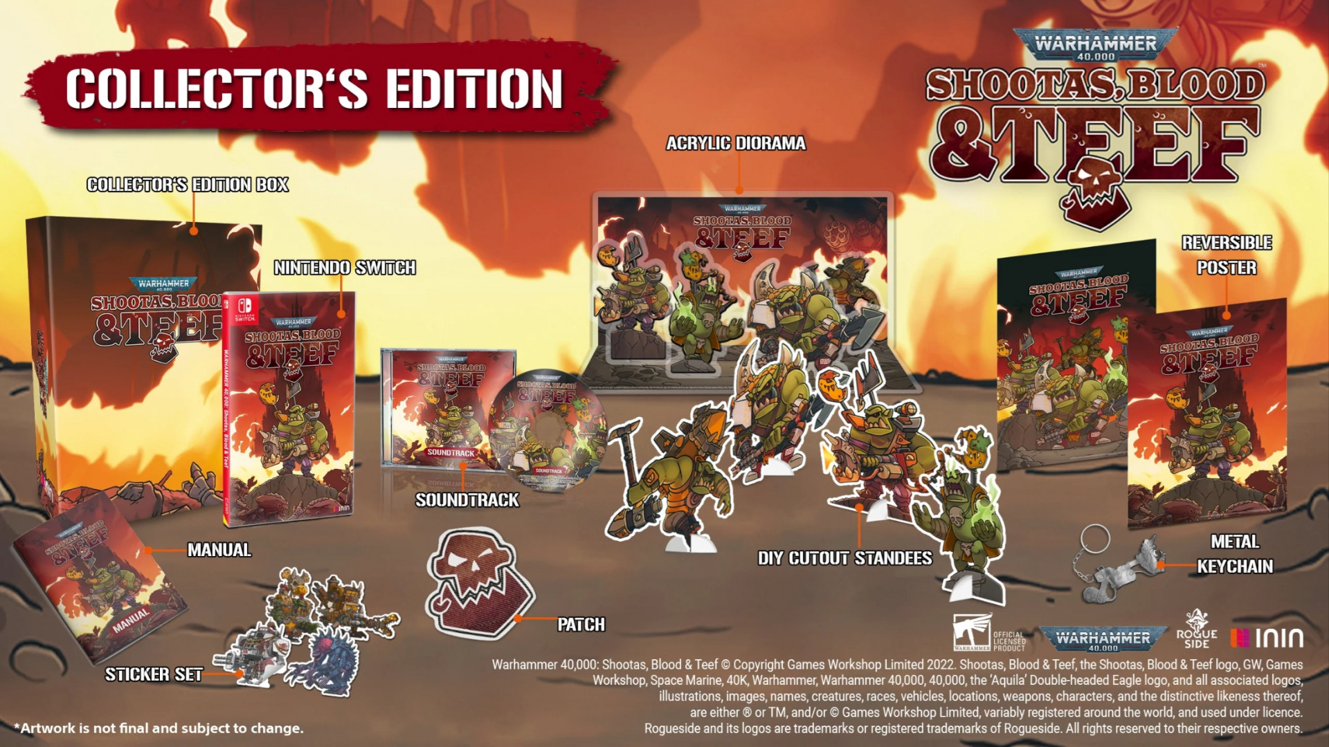 Warhammer 40000 Shootas, blood & teef Collector's edition / Strictly limited games / Switch / 2500 copies