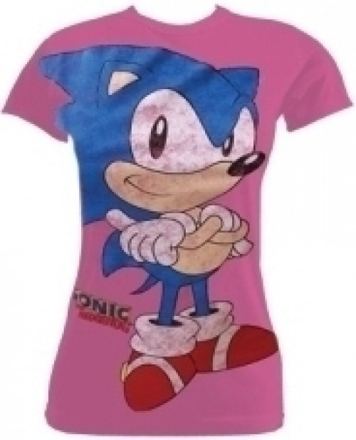 Image of Sonic the Hedgehog T-Shirt Pink